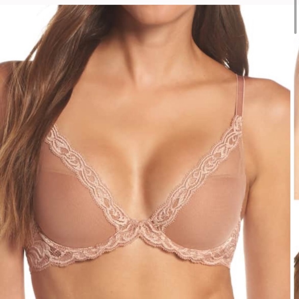 Natori Feathers Bra in Caramel